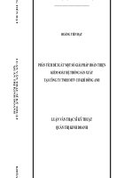 Phân tích đề xuất một số giải pháp hoàn thiện kiểm soát hệ thống sản xuất tại công ty TNHH MTV cơ khí đông anh   