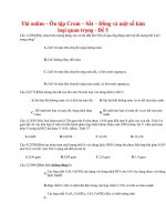 20 thi online   ôn tập crom – sắt – đồng và một số kim loại quan trọng   đề 5