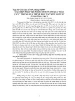 Các biện pháp giúp học sinh vượt qua rào cản trong quá trình học tập môn lịch sử ở trường THPT