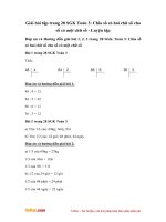 Giải bài tập trang 28 SGK Toán 3: Chia số có hai chữ số cho số có một chữ số - Luyện tập