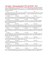 05 thi online   phương pháp lập CTPT của HCHC   đề 1 