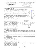 Đề thi duyên hải đồng bằng bắc bộ môn vật lý lớp 11 năm 2016   đề đề xuất của trường THPT chuyên bắc giang 