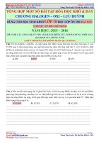 Tài liệu giải những câu hay và khó môn hóa theo chuyên đề