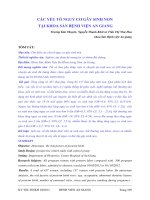 CÁC YẾU TỐ NGUY CƠ GÂY SINH NON TẠI KHOA SẢN BỆNH VIỆN AN GIANG