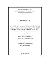 Một số giải pháp nâng cao công tác an toàn vệ sinh lao động và phòng chống cháy nổ tại công ty xăng dầu khu vực 1   công ty TNHH một thành viên 