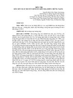 ĐIỀU TRỊ SỐC SỐT XUẤT HUYẾT DENGUE KÉO DÀI, BIẾN CHỨNG NẶNG