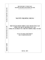 Một số giải pháp chiến lược nhằm nâng cao công tác quản trị nhân lực tại công ty cổ phần VTC truyền thông trực tuyến 