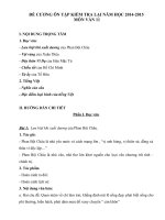 Đề cương ôn tập kiểm tra lại môn văn 11