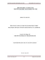 Phân tích và đề xuất một số giải pháp hoàn thiện hoạt động xếp hạng tín dụng khách hàng của agribank 