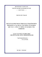 Một số giải pháp hoàn thiện quản trị kênh phân phối dịch vụ tại trung tâm thông tin di động khu vực 1   công ty thông tin di động VMS   mobifone 
