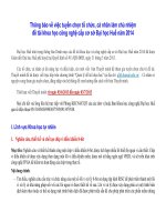 Thông báo về việc tuyển chọn tổ chức, cá nhân làm chủ nhiệm đề tài khoa học công nghệ cấp cơ sở Đại học Huế năm 2014