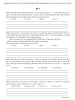 tổng hợp 20 đề hóa hay và khó 2017