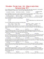 16 thi online   ôn tập crom – sắt – đồng và một số kim loại quan trọng   đề 1 