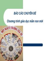 chuyên đề về chương trình giáo dục mâm non