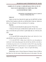 NGHIÊN CỨU TỶ LỆ MẮC VÀ MỐI LIÊN QUAN VỚI CÁC YẾU TỐ NGUY CƠ CỦA BỆNH PHỔI TẮC NGHẼN MẠN TÍNH TẠI THÀNH PHỐ QUY NHƠN