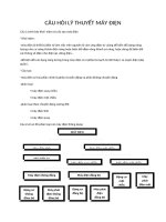 CÂU HỎI LÝ THUYẾT MÁY ĐIỆN