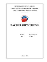 THE PERCEPTION OF SMALL AND MEDIUMSIZED ENTERPRISES ABOUT THE TRANSPACIFIC PARTNERSHIP: THE CASE STUDY IN HANOI IN 2016