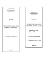 Tiếp cận mờ và tiếp cận đại số gia tử trong điều khiển hệ quạt gió – cánh nhôm