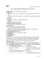 Giáo án công nghệ 9 trồng cây chuẩn nhất 2016 2017