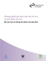 Khung đánh giá nhu cầu của trẻ em và gia đình của trẻ