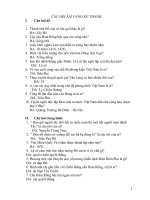 CÂU hỏi âm VANG xứ THANH