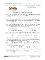 Chuyên đề: MẶT TRÒN XOAY TRONG HÌNH HỌC 12