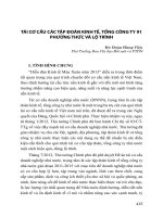 TÁI CƠ CẤU CÁC TẬP ĐOÀN KINH TẾ, TỔNG CÔNG TY 91 PHƯƠNG THỨC VÀ LỘ TRÌNH