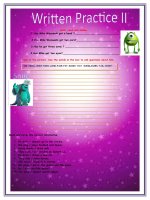62323 written practice ii 