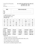 Đề kiểm tra giữa học kì 1 môn Tiếng Việt lớp 1 trường tiểu học Phương Hưng năm học 2011 - 2012