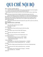 QUY CHẾ NỘI BỘ CÔNG TY THƯƠNG MAI
