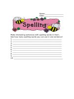 13239 make sentences from your spelling words 