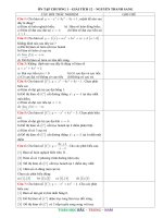 ÔN TẬP CHƯƠNG 1 GIẢI TÍCH 12