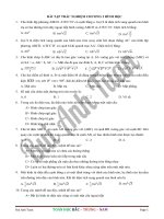 BÀI tập TRẮC NGHIỆM CHƯƠNG 2 HÌNH học