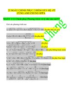 25 NGÀY CHINH PHỤC OXY hệ PT PT