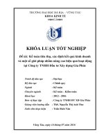 Kế toán tiêu thụ, xác định kết quả kinh doanh và một số giải pháp nhằm nâng cao hiệu quả hoạt động tại công ty TNHH đầu tư xây dựng gia phúc 