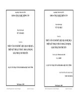 Thủy vân cơ sở dữ liệu quan hệ dựa trên kỹ thuật tối ưu hoá áp dụng giải thuật di truyền