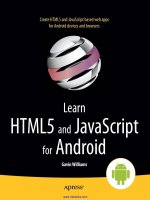 learn html5 and javascript for android