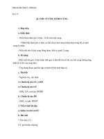 Giáo án Hình học 9 chương 3 bài 1: Góc ở tâm  Số đo cung