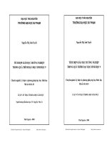 TÍCH HỢP GIÁO DỤC HƯỚNG NGHIỆP TRONG QUÁ TRÌNH DẠY HỌC SINH HỌC 9