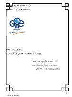 ảnh hưởng của môi trường kinh doanh đến Vinamilk