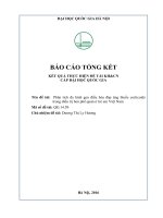 Phân tích đa hình gen điều hòa đáp ứng thuốc corticoids trong điều trị hen phế quản ở trẻ em Việt Nam