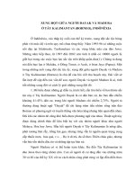 TÀI LIỆU THAM KHẢO dân tộc học  XUNG đột dân tộc, XUNG đột GIỮA NGƯỜI DAYAK và MADURA ở tây KALIMANTAN   INDONESIA
