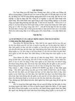 Hoạt động bảo lãnh ngân hàng và đánh giá hoạt động bảo lãnh của NHTM trong năm 2015