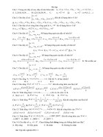 BÀI TẬP TRẮC NGHIỆM TOÁN 11