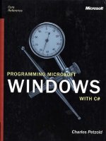 Programming Microsoft Windows With CSharp (2002)