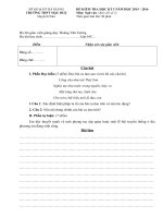 Bài viết số 5  lớp 10