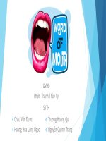Thuyết trình môn marketing chủ đề word of mouth 
