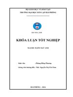 Khóa luận tốt nghiệp ngoại ngữ metaphors relating to the names of animals in english and vietnamese 