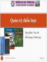 Slide Quản trị chiến lược_Chương 1: Tổng quan Quản trị chiến lược