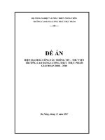 Đề án Hiện đại hóa công tác Thông tin Thư viện trường Cao đẳng Lương thực Thực phẩm giai đoạn 2008 2010